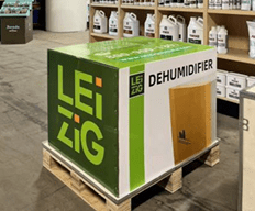 Leizig Climate dehumidifier product packaging