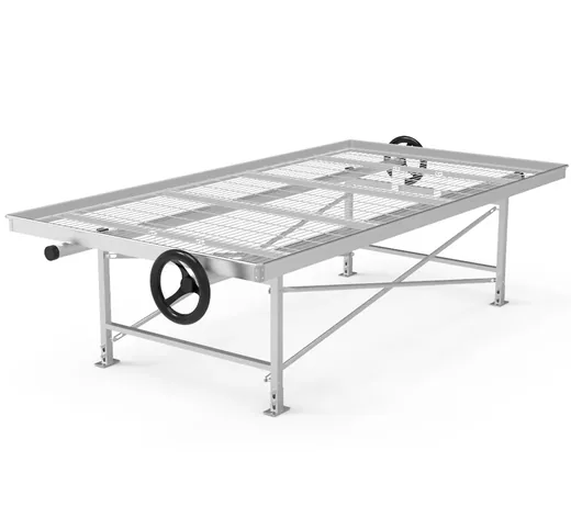 Custom rolling bench with aluminium frame